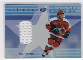 2001 - 02 Be A Player All - Star Jersey Pavel Bure - Rare - Hof