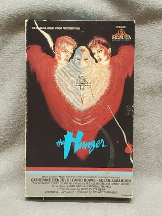 The Hunger Vhs Big Box 1983 Rare Vintage Cult Mgm Home David Bowie