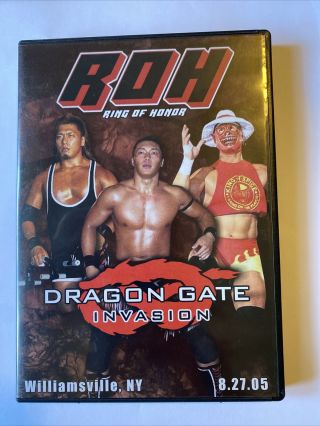 Roh Dragon Gate Invasion 2005 Dvd Ring Of Honor Wrestling Dvd 8.  27.  05 Rare Wwe