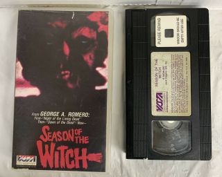 Season Of The Witch Vhs (1986) Vista Rare Htf George Romero Horror