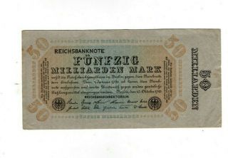 Xxx - Rare 50 Billion Mark Weimar Inflation Banknote 1923 Fine Con