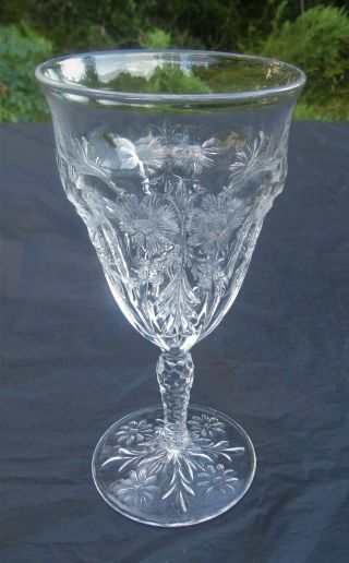 Eapg Mckee Glass Company Of Jeannette Pa Puritan Pattern Goblet Circa 1911 Rare?