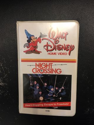 Vintage Walt Disney Home Video Night Crossing Vhs - Rare