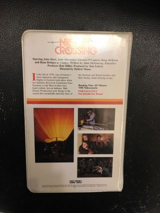 Vintage Walt Disney Home Video Night Crossing VHS - RARE 3