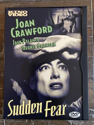 Sudden Fear (1998,  Kino Video) Rare Snapcase Dvd Of 1952 Joan Crawford Film