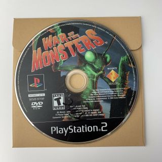 War Of The Monsters (ps2,  2003) Disc Only - - Black Label - Rare