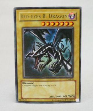 Ygo Yu - Gi - Oh Lob - 070 Ultra Rare Unlimited Red - Eyes B.  Dragon Moderately Played