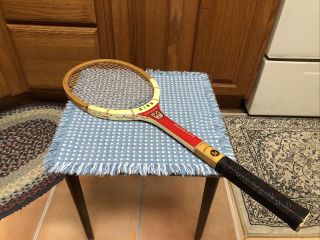 Rare Old Vintage Holmar Courtmaster Tennis Racket Racquet Wooden Made In Japan