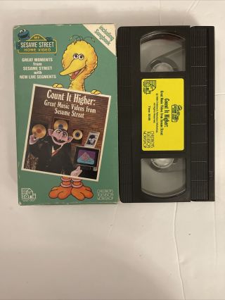 Sesame Street - Count It Higher No Song Book Rare Vhtf Vhs Video