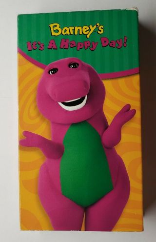 Barney’s It’s A Happy Day Vhs Toys R’ Us Exclusive Rare