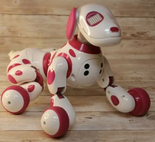 Rare Zoomer Zoomie Pink Robot Interactive Dog By Spin Master Puppy Toy Euc J9