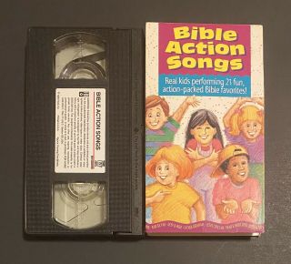 Bible Action Songs 1994 Rare Vhs Tape 21 Christian Sing And Play Along Songs