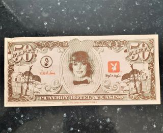 Playboy Vegas Casino Bunny Money Fun Nite $50 Bill - Atlantic City Vintage Rare
