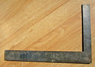 Rare Vintage Pexto 10 Right Angle L Shape Square Measuring Ruler Carpenter