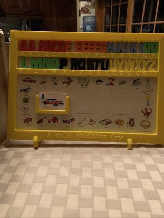 Vintage 1961 Child Guidance Toy,  Magnetic Read N Rite Board 403,  Rare