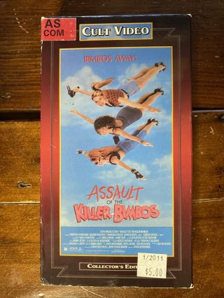 Assault Of The Killer Bimbos Vhs Cult Video Horror Sov Rare Htf Oop Sleaze 1980s