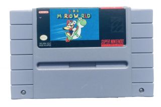 Mario World (1991) Nintendo Rare Snes Cult Family Classic Vgc Smb