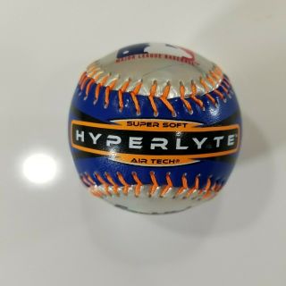 Franklin Sports Mlb Hyperlyte T Ball - Blue Orange Silver,  Rare Htf Soft Baseball