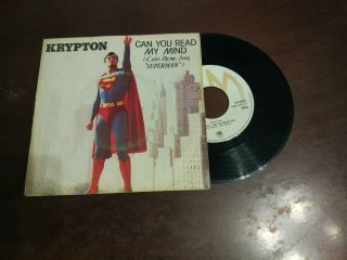Krypton (superman) Can You Read My Mind 7  1975 Portuguese Edition Rare Exc