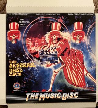 " The Grateful Dead Movie " Widescreen Laserdisc Ld - Music Disc.  Rare