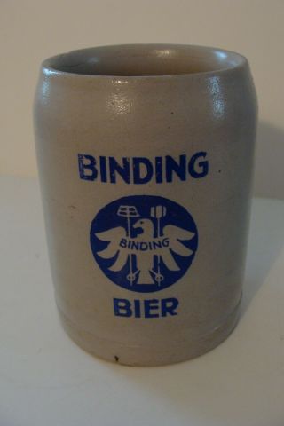 Rare Pre - Wwii German Beer Mug Binding Bier Frankfurt Germany 8/20 L Oktoberfest