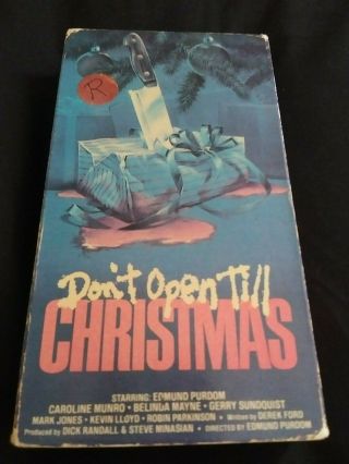 Dont Open Till Christmas Vhs 1984 Ultra Rare Vestron Video Very Oop Htf