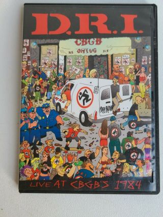 Dri - D.  R.  I.  - Live At Cbgb’s 1984 - Dvd - Color Ntsc - Rare Oop Punk Concert
