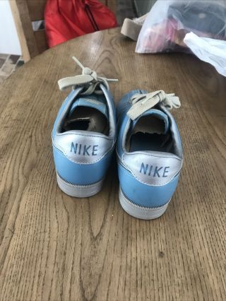 Vintage Nike Bowling Shoes 80 ' s Light Blue Silver Swoosh Rare Women’s Size 7 3