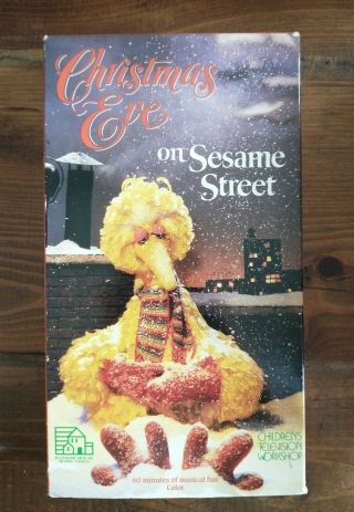 Christmas Eve On Sesame Street Vintage (1987) Rare & Oop Vhs Video