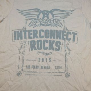 Rare Aerosmith Private Concert Tee T Shirt S Interconnect Rocks Ibm Las Vegas