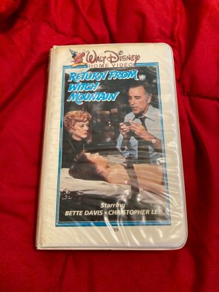 Return From Witch Mountain White Clamshell Disney Vhs 1986 Rare