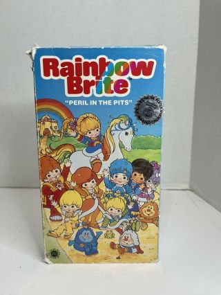 Rainbow Brite (vhs,  1985) Peril In The Pits - Animated Rare Sleeve