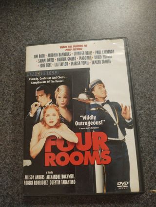 Four Rooms Dvd - Quentin Tarantino - Madonna - Rare Oop W/insert -