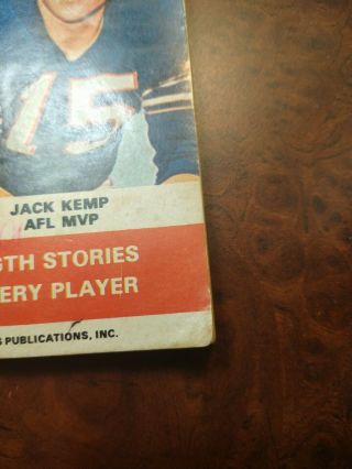 Complete Sports 1966 NFL/AFL Pro Football Record Book 3rd Ed.  300 Photos Rare 3