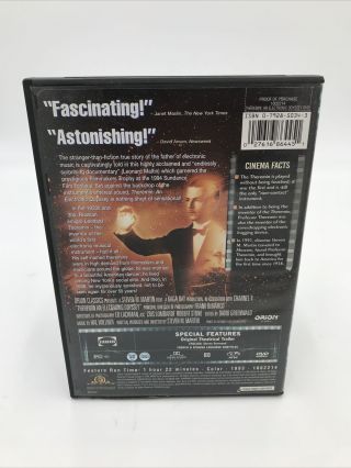 Theremin: An Electronic Odyssey (DVD,  2001) RARE OOP Avant - Garde Cinema 2