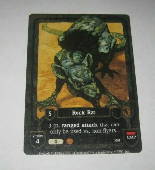 Guardians Rock Rat Collectible Trading Card Game Tcg/ccg Ultra Rare 1 1995