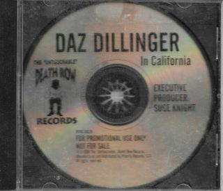 Rare Promo Daz Dillinger In California Single West Coast Gangsta Rap Cd