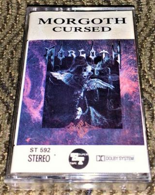 Morgoth ‎– Cursed.  Vg Cassette Tape Mc Plays Well Rare St1