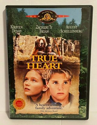 True Heart Dvd (1997) Kirsten Dunst Zachery Ty Bryan Rare Oop