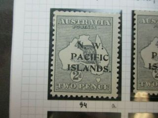 N.  W Pacific Islands Stamps: 2d Grey Watermark 6 Variety - Rare (i438)