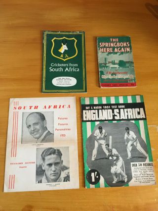 1947 1951 1955 1960 4 X England V South Africa Tour Programmes Rare 47springboks