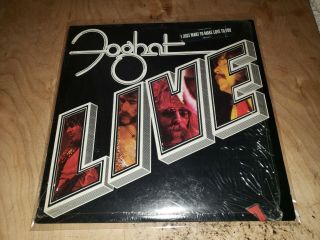 Foghat " Live " Rare Vinyl Lp From 1977 (bearsville Brk 6971).  Hype