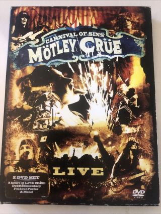 Motley Crue - Carnival Of Sins Live (dvd,  2005,  2 - Disc Set) Rare