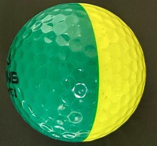 Ping Eye 2 Green Yellow Golf Ball Rare Color Fiesta Sun Logo