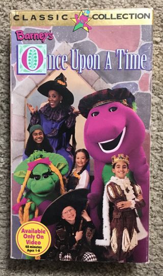 Barney Once Upon A Time Vhs 1996 Rare Oop Vintage Children 
