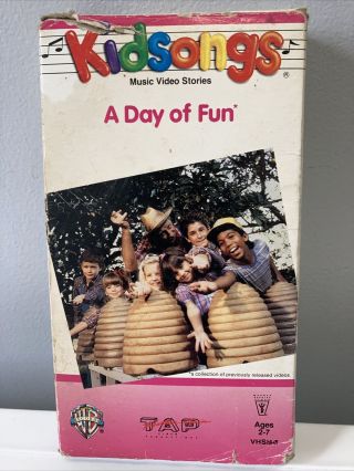 Kidsongs Vhs Tapes A Day Of Fun Sing Along Songs Rare Oop