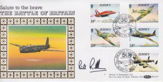 Gb Stamps Rare First Day Cover 1990 Battle Of Britain Signed Bill Randle
