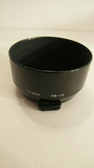 Rare Nikon Hs - 10 105mm F/2.  5 135mm F/3.  5 Metal Lens Hood Shade - Fast