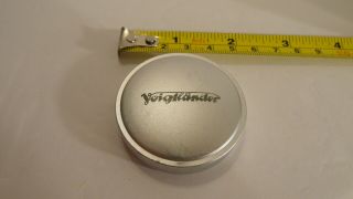 Extremely Rare Vintage Voigtlander V 42mm Chrome Push Slip On Lens Cap Cover
