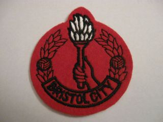 Rare Old Bristol City Football Club Woven Blazer Badge